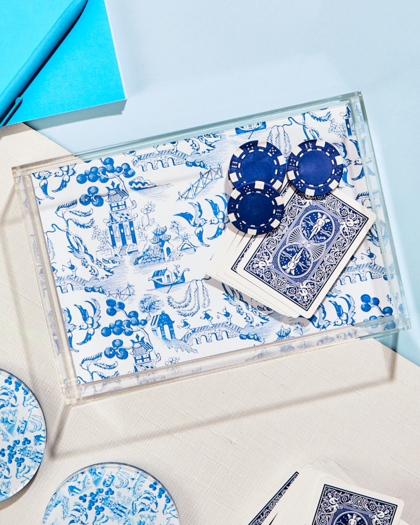 Chinoiserie Print Small Tray