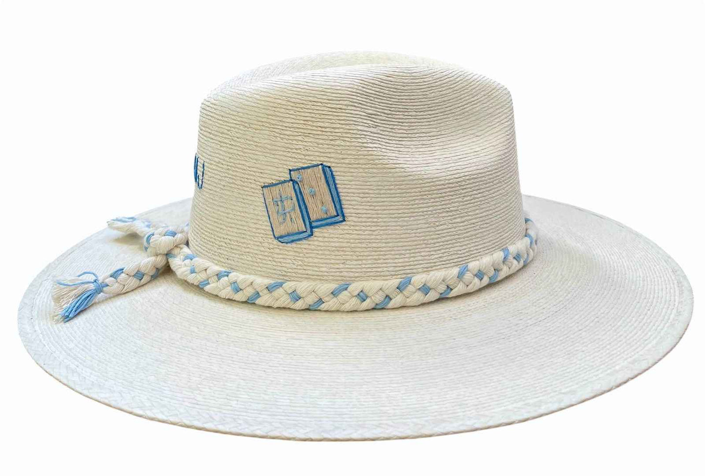 MAHJ BLUE PALM HAT