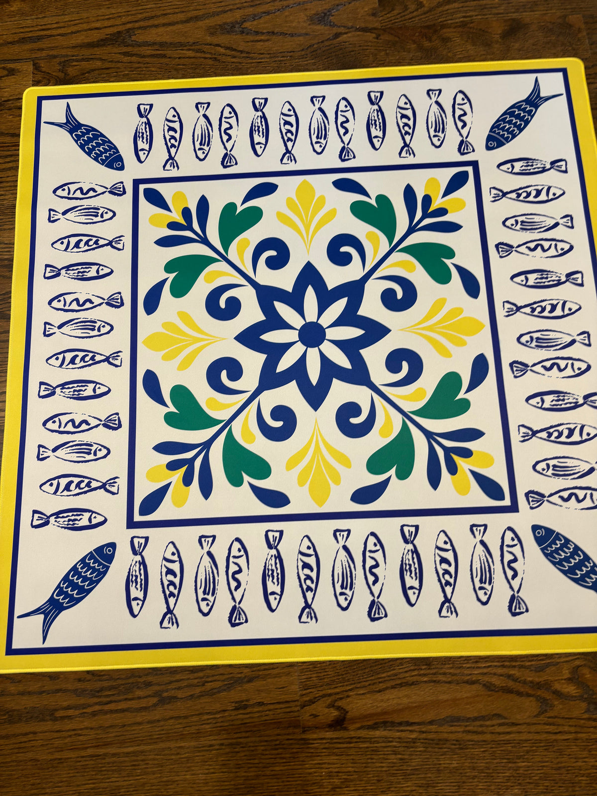 Amalfi Fish Neoprene Mahjong Mat