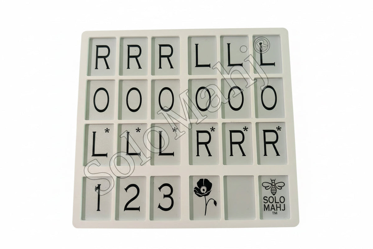 SoloMahj Poppy Board – Solitaire Mahjong for Larger Tiles Navy