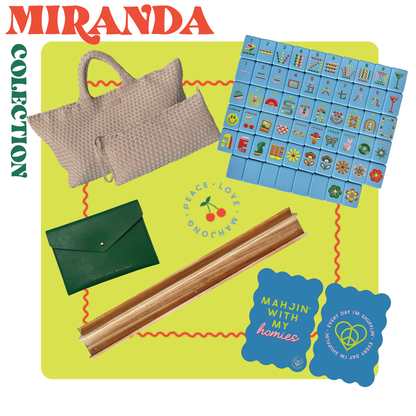 Peace Love Mahjong - Mod Tiles - French Blue