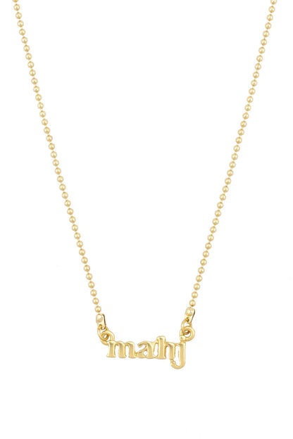 Mahj Ball Chain Necklace in Shiny Gold
