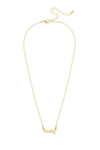 Mahj Ball Chain Necklace in Shiny Gold
