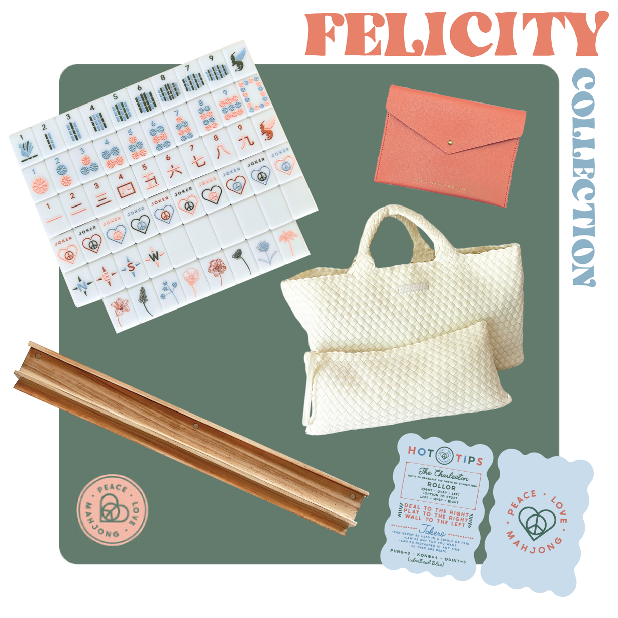 Peace Love Mahjong - OG Mahj Tiles - Desert Dreams Tiles