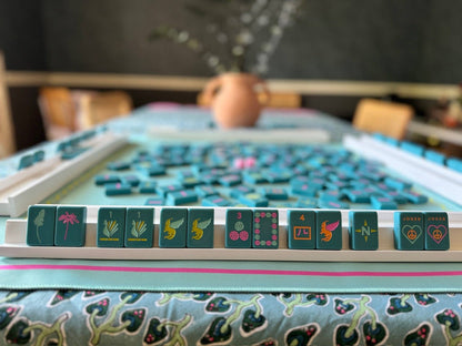 Peace Love Mahjong - OG Mahj Tiles - Totally Teal