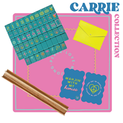 Peace Love Mahjong - OG Mahj Tiles - Totally Teal