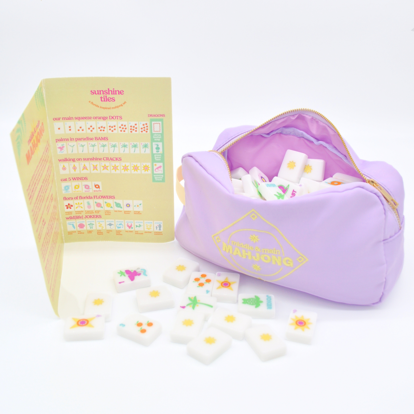 Middle & Main Mahjong - "Sunshine Tiles" FL Inspired Mahjong Set