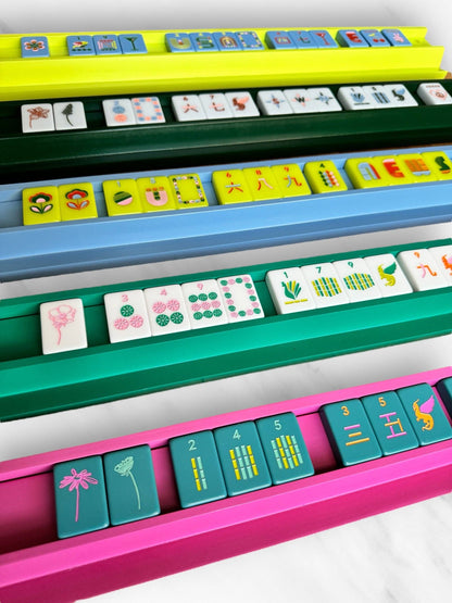 Peace Love Mahjong - Mahjong Racks & Pushers (Set of 4)