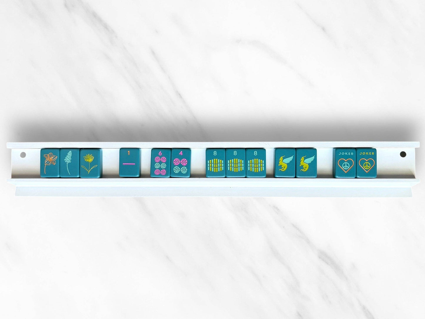 Peace Love Mahjong - Mahjong Racks & Pushers (Set of 4)