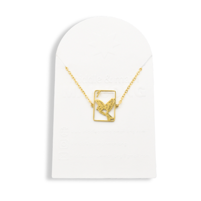 Mahjong Bracelet, One Bam Bird Filigree Sparrow