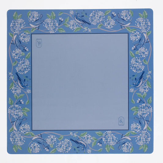 Hutch and Nook - Blue Hydrangea Bird Mat