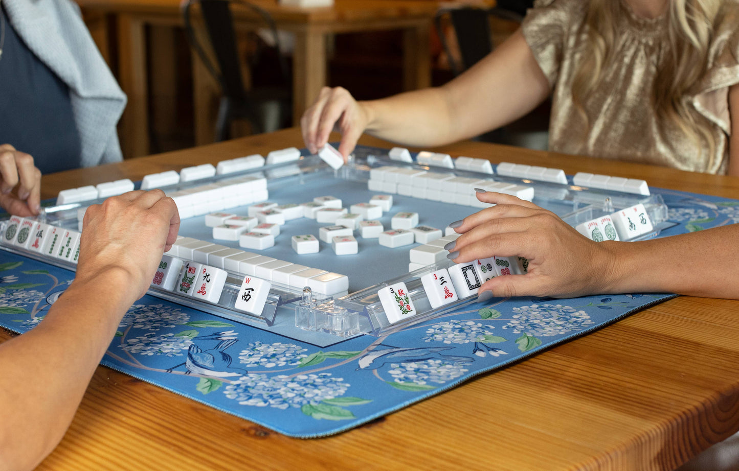 Hutch and Nook - Blue Hydrangea Bird Mat