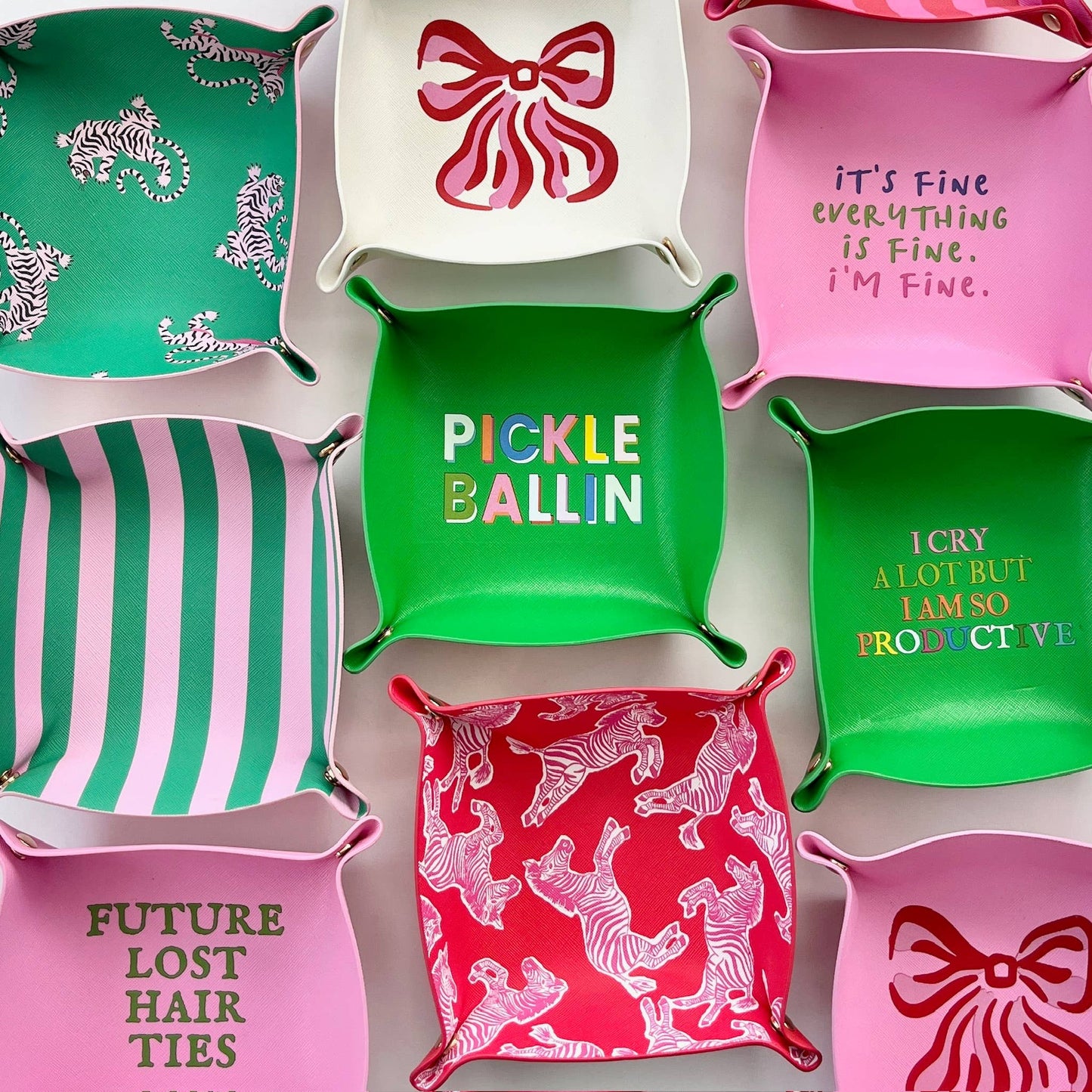 Staffordshire Spaniel Lotus Cute Funny trinket tray gift