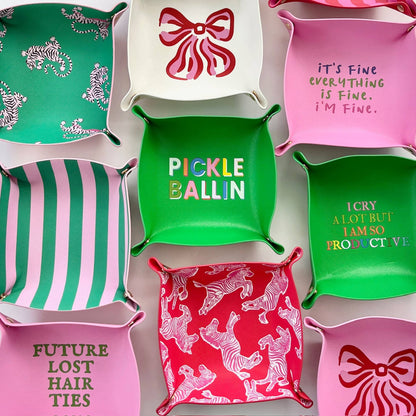 Staffordshire Spaniel Lotus Cute Funny trinket tray gift