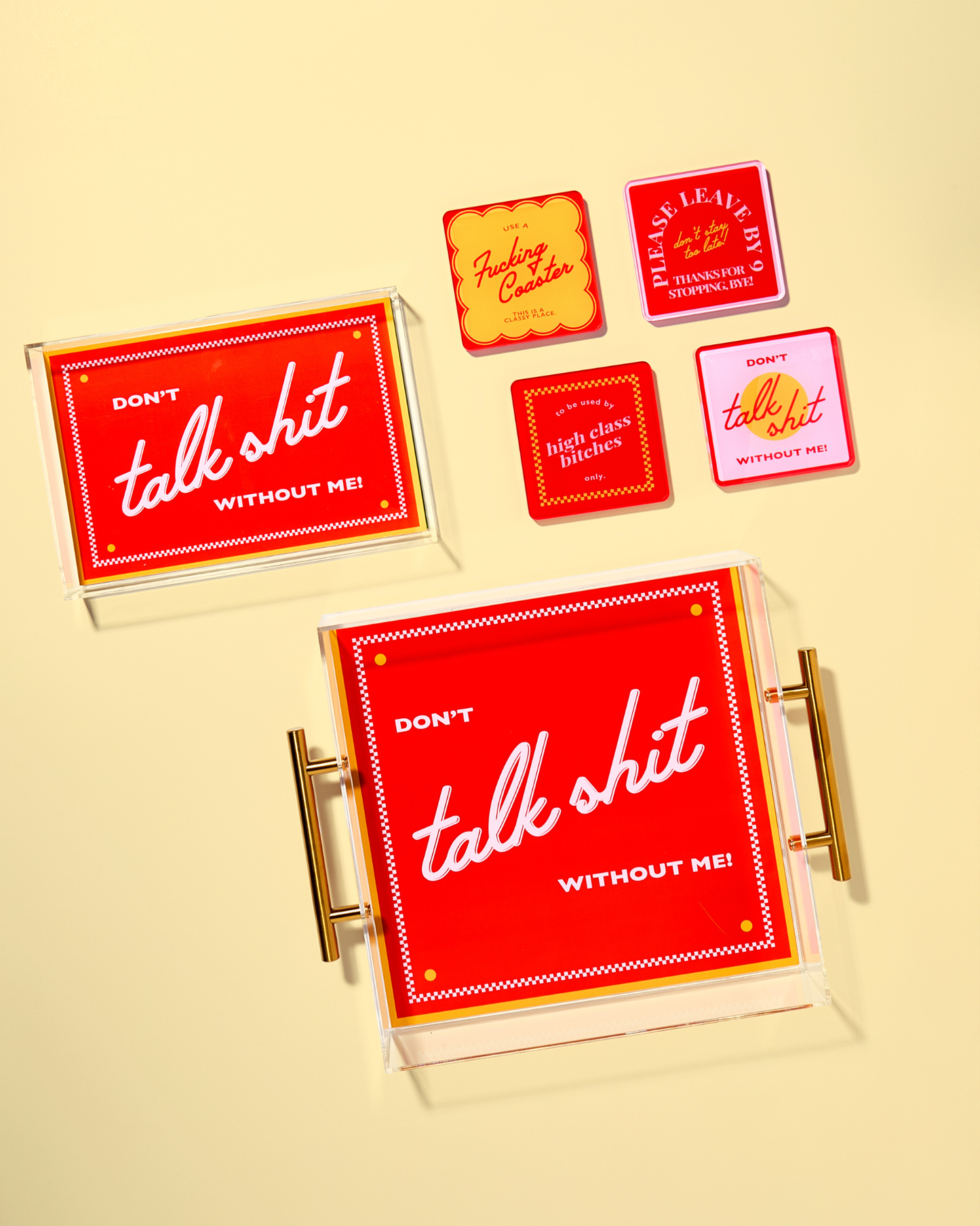 Snarky Red Small Tray