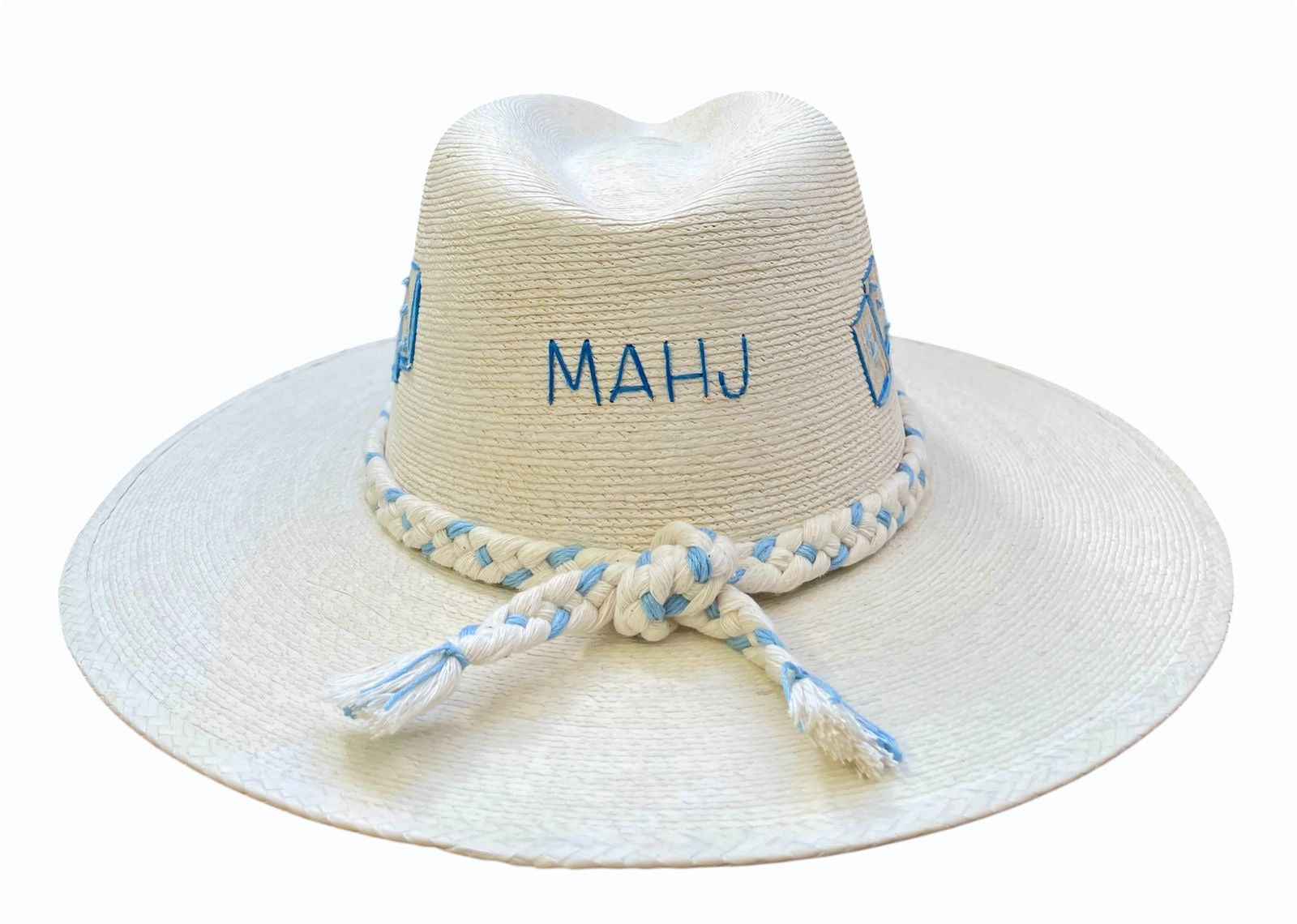 MAHJ BLUE  PALM HAT