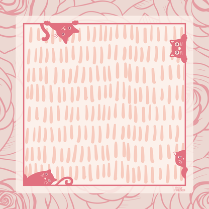 Cat Scratch Mahjong Mat