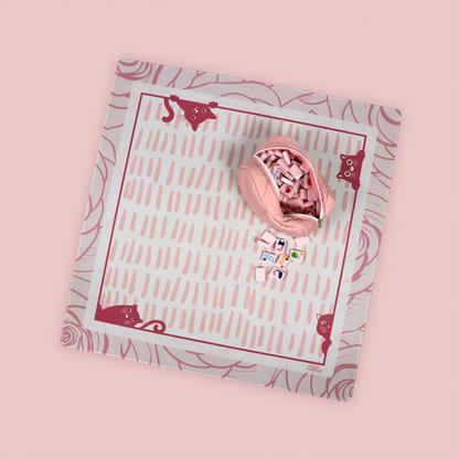 Cat Scratch Mahjong Mat