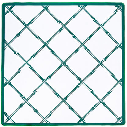 MAHJONG GAME MAT: TRELLIS IN TENNIS WHITE