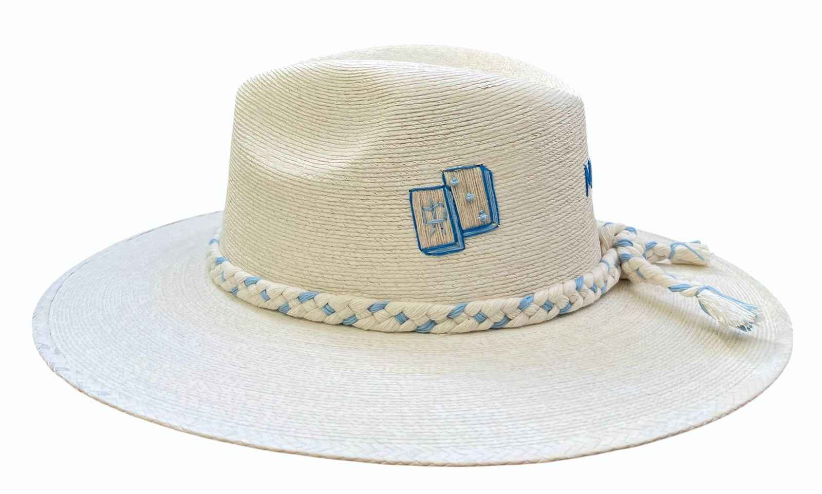 MAHJ BLUE  PALM HAT