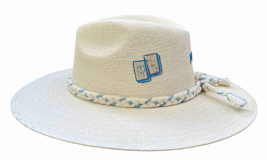 MAHJ BLUE  PALM HAT