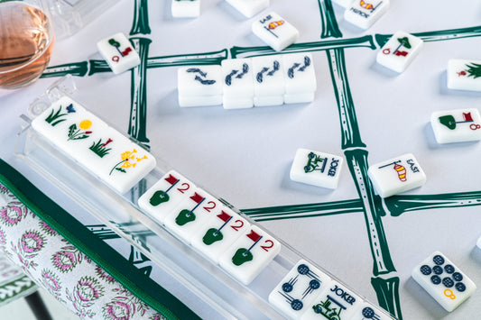 The Country Club Set – Mahjong Tiles: Winning White