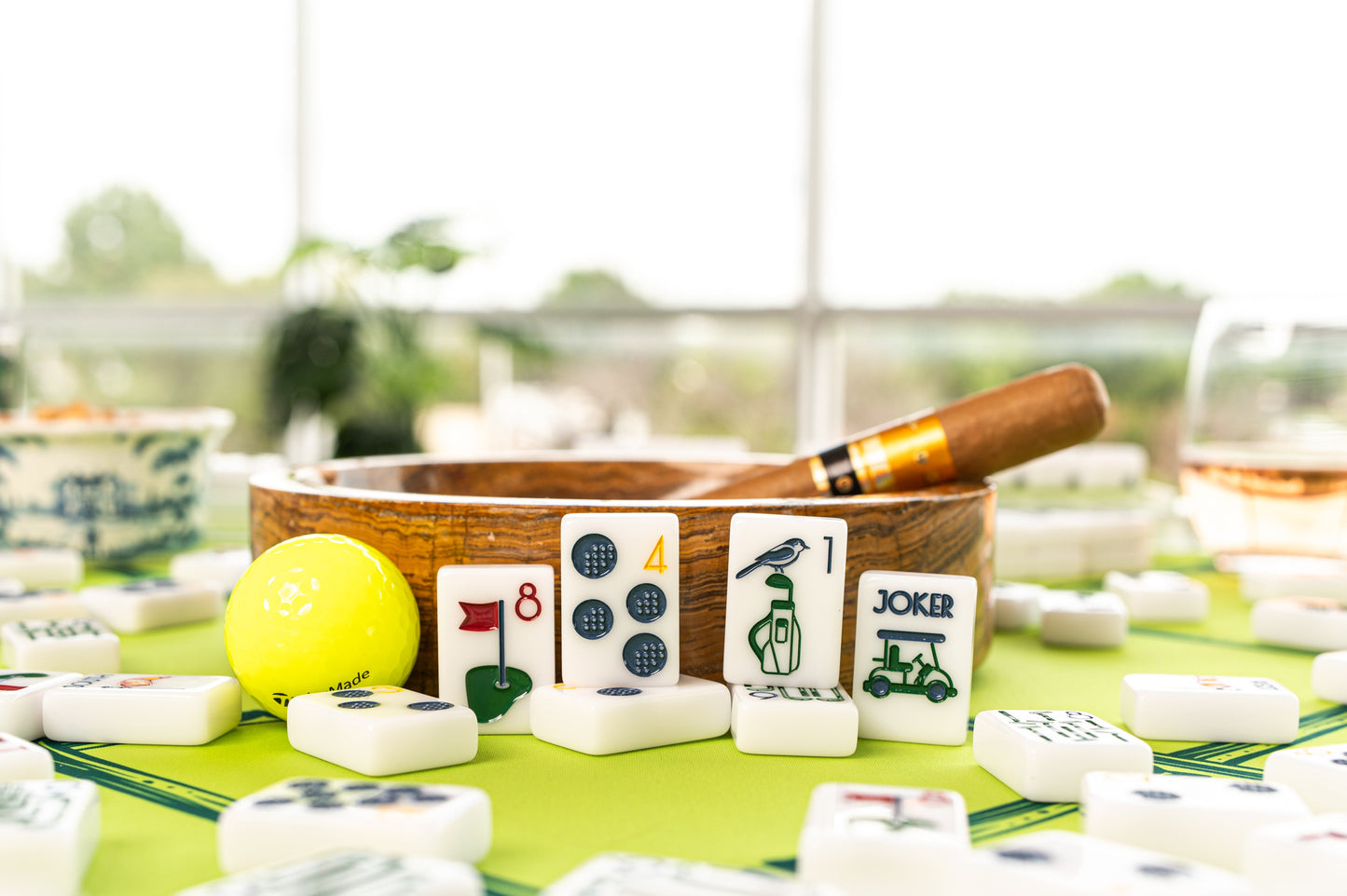THE COUNTRY CLUB SET -  MAHJONG TILES:  WINNING WHITE