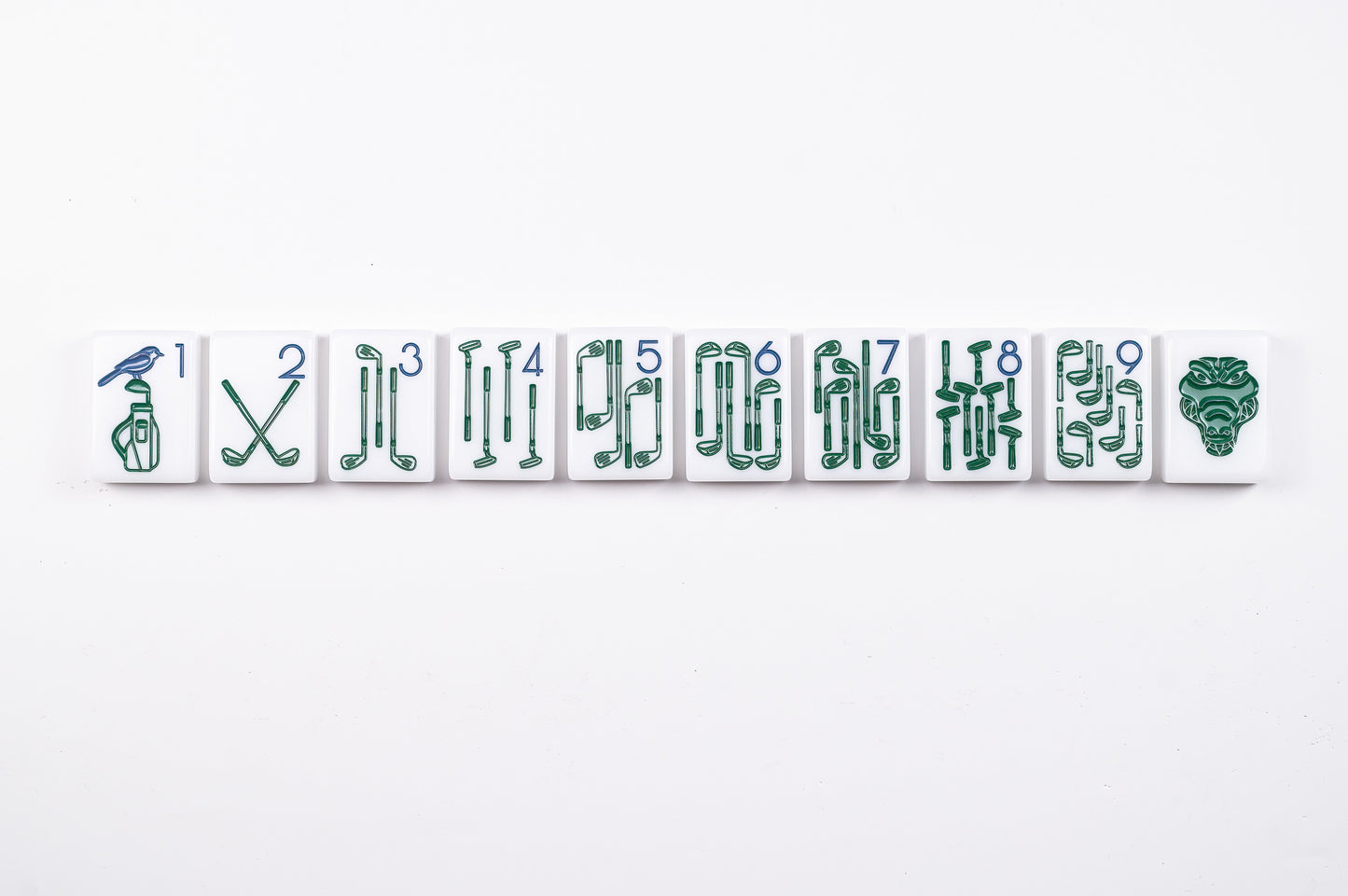THE COUNTRY CLUB SET -  MAHJONG TILES:  WINNING WHITE