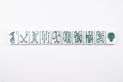 THE COUNTRY CLUB SET -  MAHJONG TILES:  WINNING WHITE