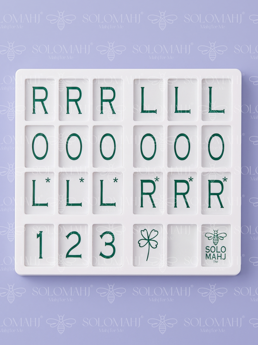 SoloMahj Clover Board – Solitaire Mahjong for Traditional Tiles Green