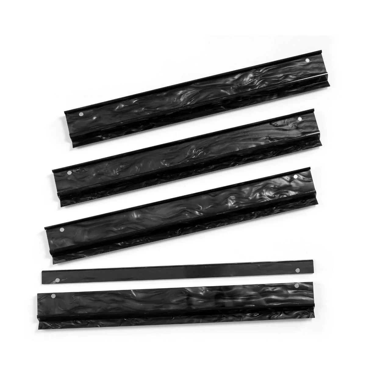 SET OF 4 BLACK MOTHER OF PEARL MAHJONG RACKS