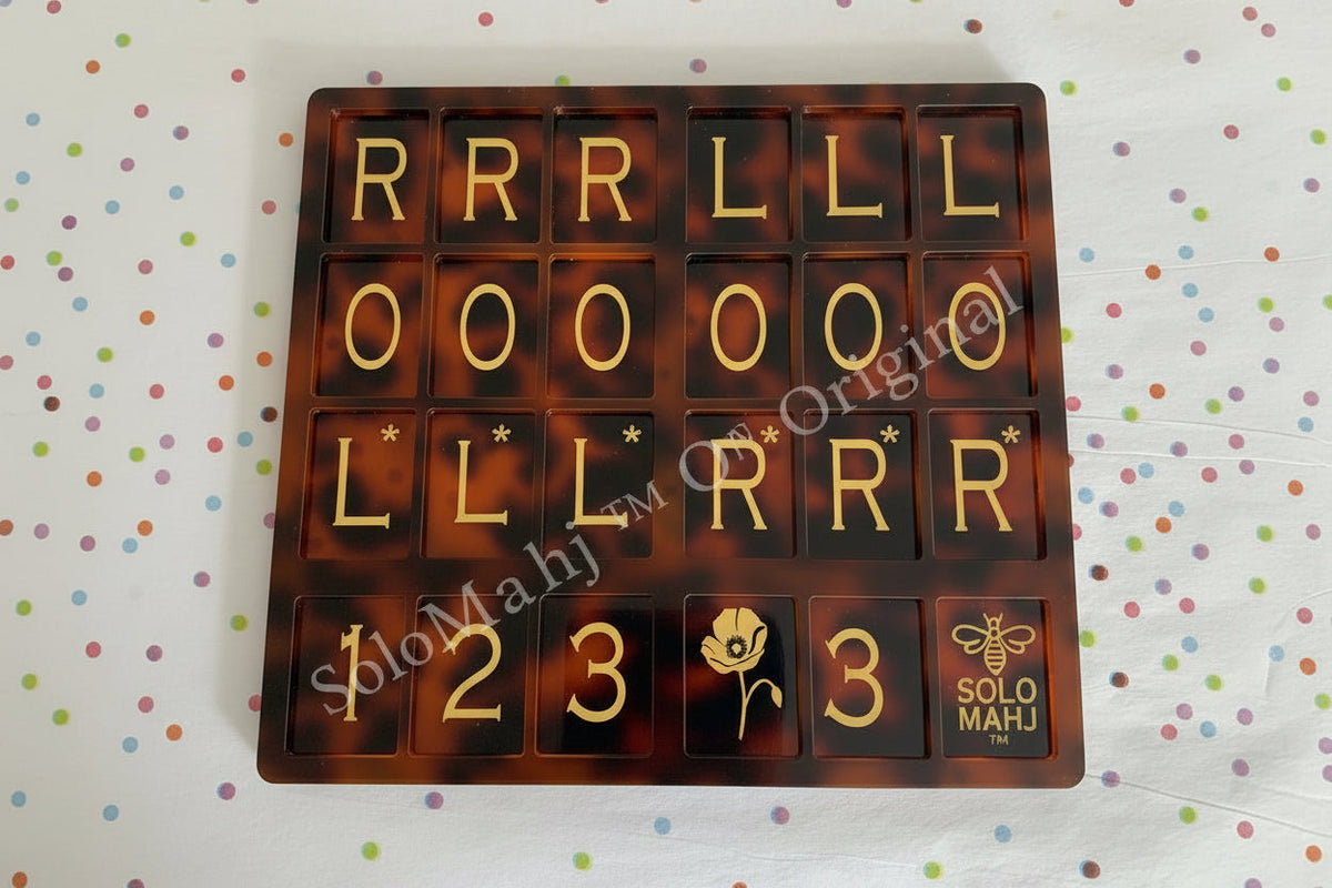 SoloMahj Poppy Board – Tortoise Special Edition (Large Tiles)