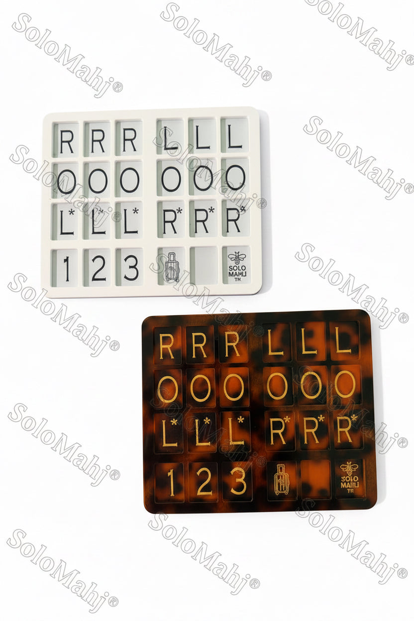 SoloMahj JetSetter Board – Ultra-Portable Solitaire Mahjong for Tiny Tiles