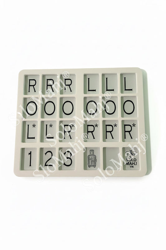 SoloMahj JetSetter Board – Ultra-Portable Solitaire Mahjong for Tiny Tiles