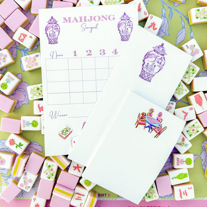Purple Mahjong Ginger Jar Listpad
