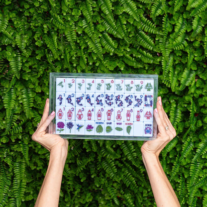 LUCITE MAHJONG TILE DISPLAY BOX