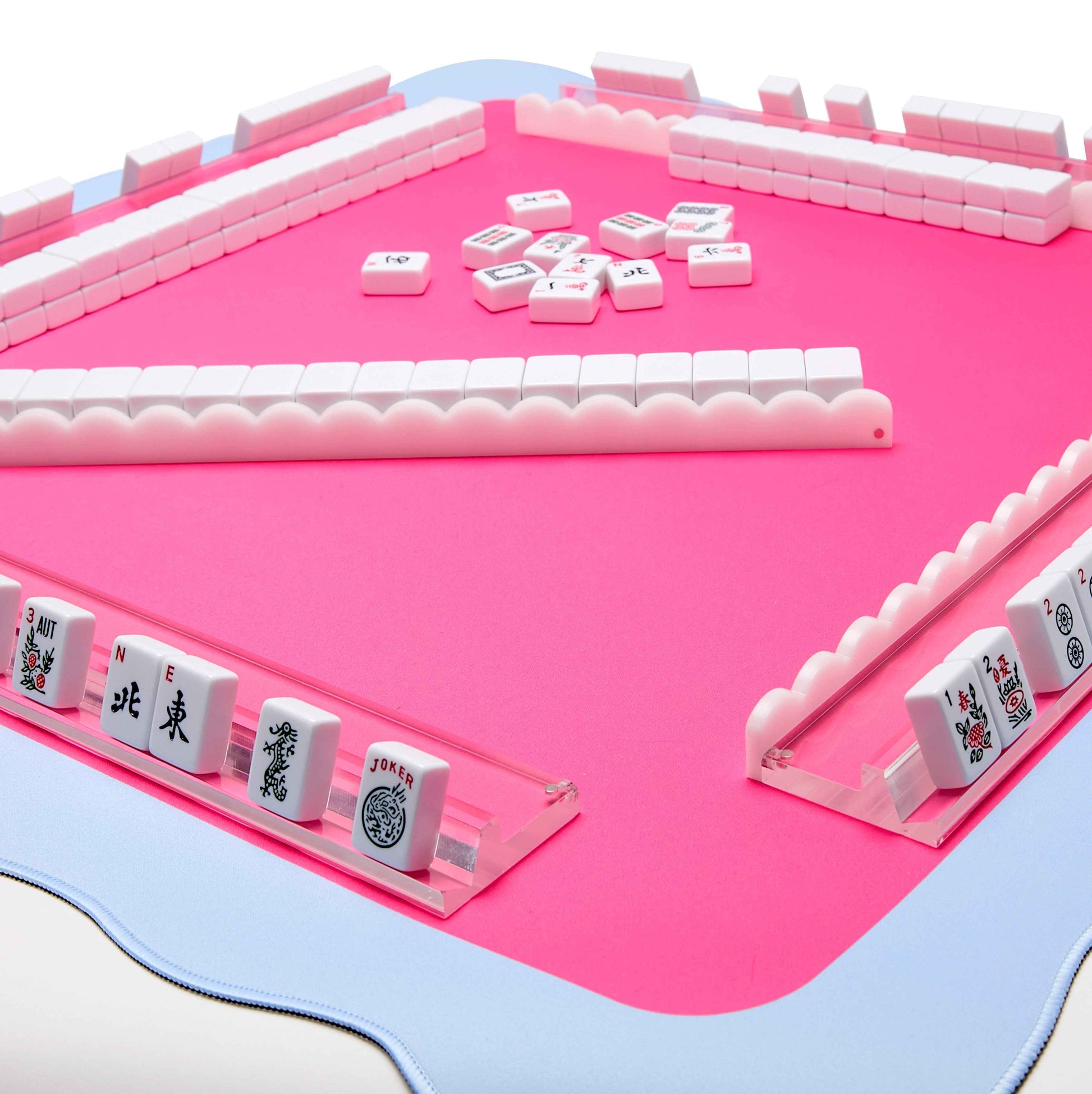MAHJONG RACKS - WHITE