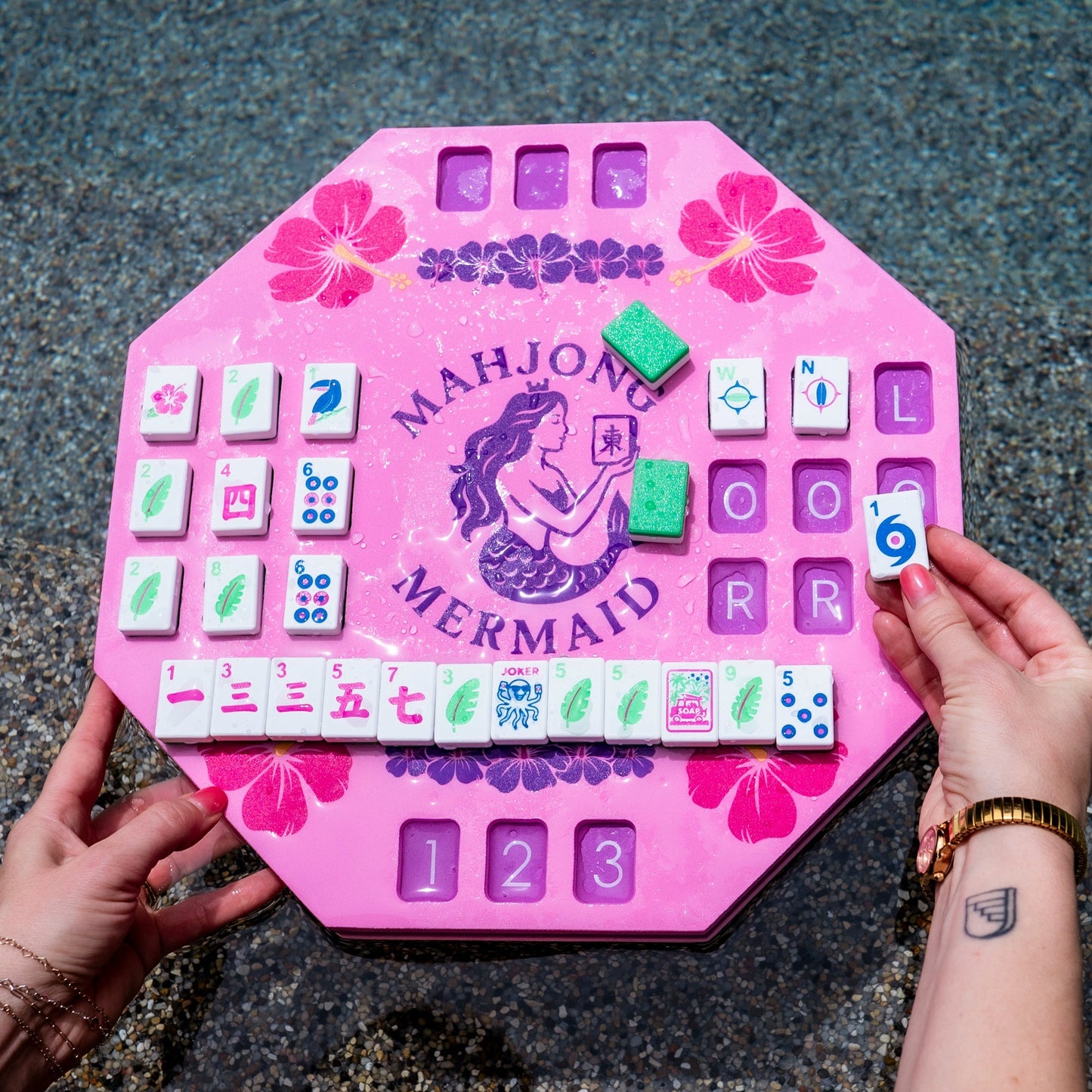 Solo Mermaid Mahj Mat - In Stock!
