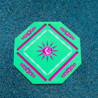 Spa Mermaid Mahj Mat - Green - In Stock!