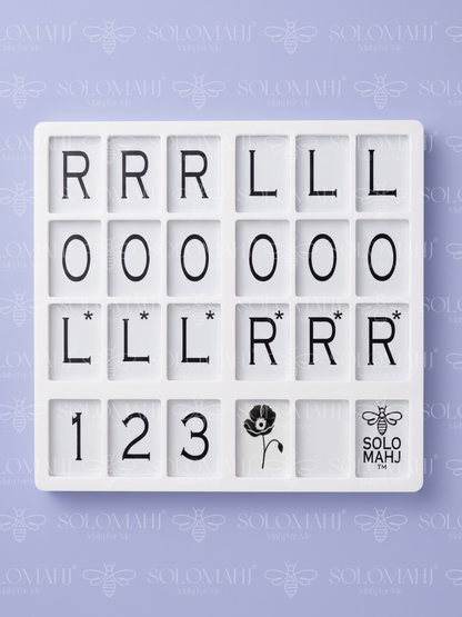 SoloMahj Poppy Board – Solitaire Mahjong for Larger Tiles Navy