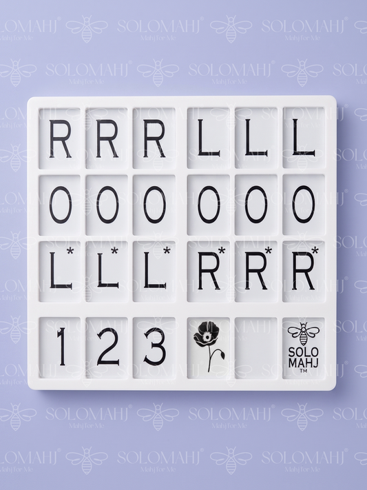 SoloMahj Poppy Board – Solitaire Mahjong for Larger Tiles Navy
