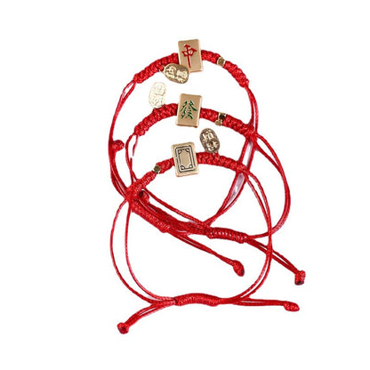 Life Mahjong Rope Adjustable Adult Female Bracelets