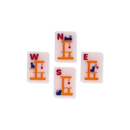 Cat Lady Rose Mahjong Tile Set