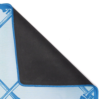 MAHJONG GAME MAT: TRELLIS IN BARELY BLUE