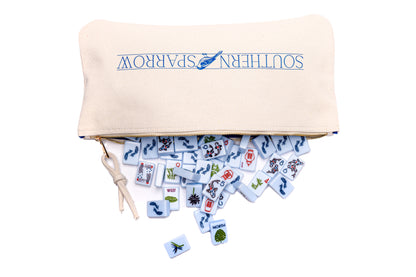 THE CHINOISERIE SET -  MAHJONG TILES: BREEZY BLUE