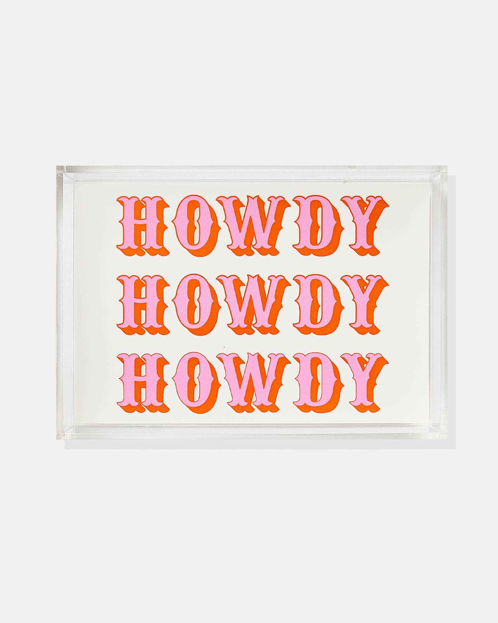 Howdy Small Tray
