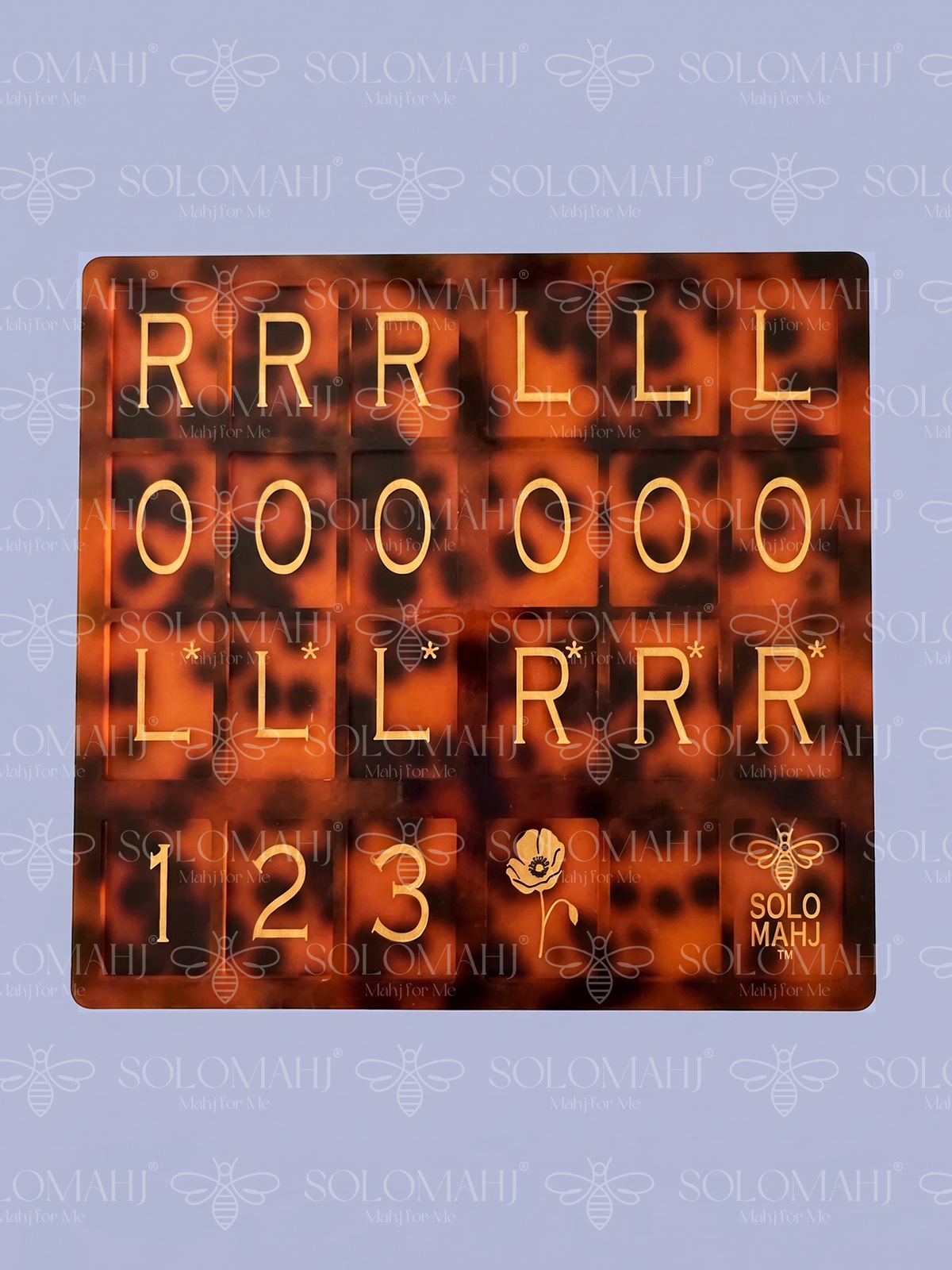 SoloMahj Poppy Board – Tortoise Special Edition (Large Tiles)