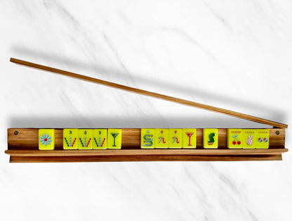 Peace Love Mahjong - Mahjong Racks & Pushers (Set of 4)