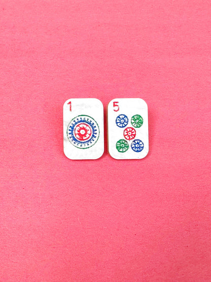 Hazel & Ollie - Mahjong Stud Earrings