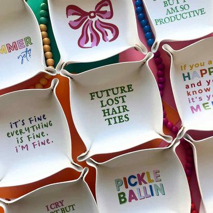 Staffordshire Spaniel Lotus Cute Funny trinket tray gift